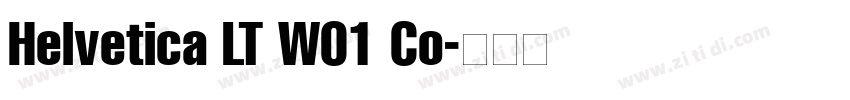 Helvetica LT W01 Co字体转换